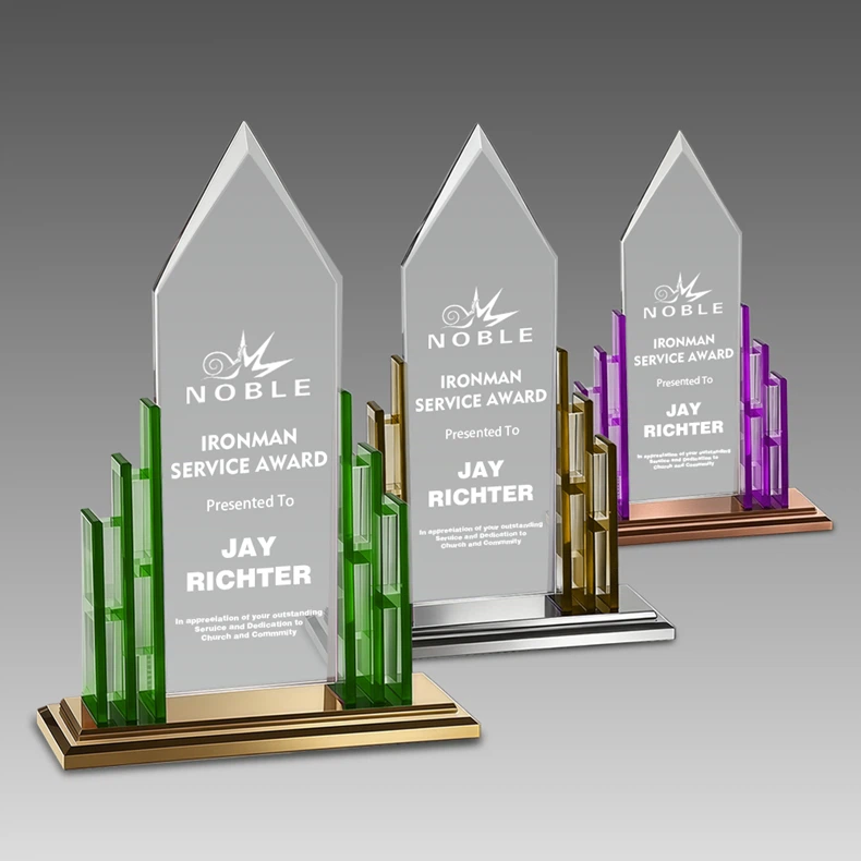 Crystal Regal Tower Plaque Awards manufacturers
