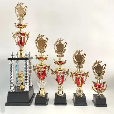 Troféu de futebol de plástico